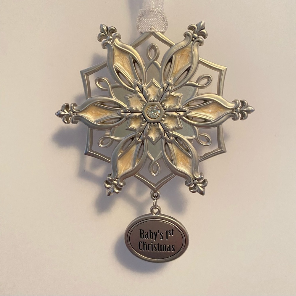 Ganz Baby's 1st Christmas Sparkling Snowflake Christmas Tree Ornament